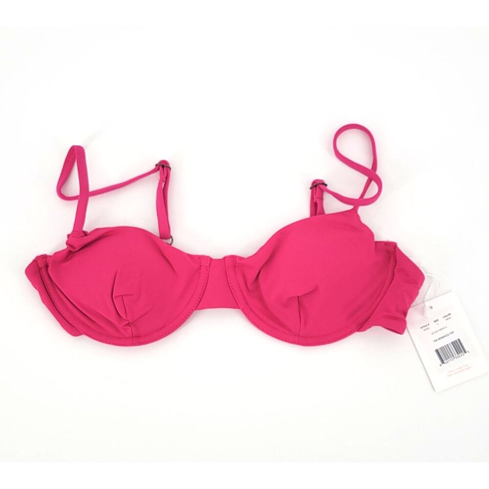 Andie Hot Pink Underwire Bikini Top